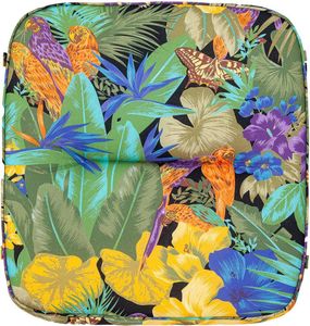 Auflage Hocker Kreta 8194 Papagei 50x50x9 cm KETTtex Sitzkissen