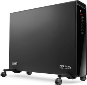 DE LONGHI HX65L22 schwarzgrau Konvektor 2.200W 3 Leistungsstufen 24h-Timer Slim (0113128502)