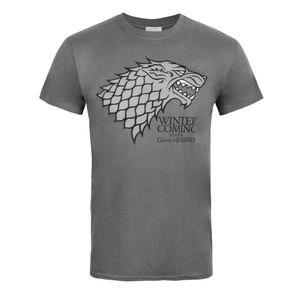Game Of Thrones offizielles Herren Stark Winter Is Coming T-Shirt NS5016 (2XL) (Grau)