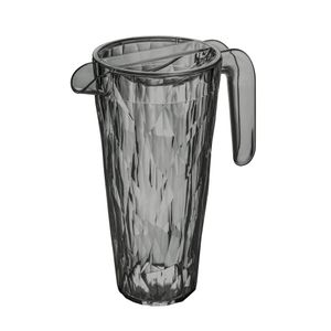 Koziol Superglas Kanne Club, Wasserkrug, Krug, Superglas, Transparent Grey, 1.5 L, 3687540