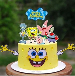 SpongeBob Set Topper Torten Cake Mädchen Junge süss Deko