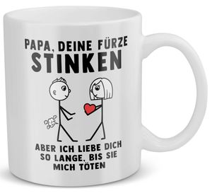 22Feels Papa Geschenk von Tochter Vatertag Vater Tasse Geburtstag Weihnachten Kaffeetasse Männer Herrentag Geschenkidee