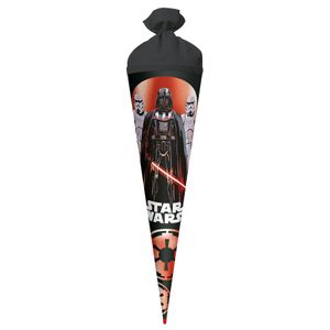 ROTH Schultüte groß Star Wars 70 cm Folie rund Filzverschluss ROT(H)-Spitze Zuckertüte Schulanfang