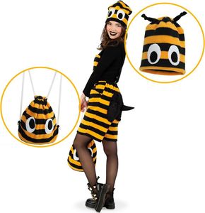 Bienen Kostüm Sumse inkl. Mütze und Rucksack für Damen