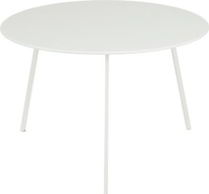 Mica Decorations Seatle Gartenbeistelltisch – H38 x Ø58 cm – Metall – Weiß