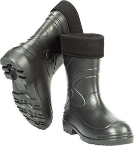 Herren Gummistiefel Regenstiefel Garten gefüttert EVA Superleicht KOLMAX Schwarz 47
