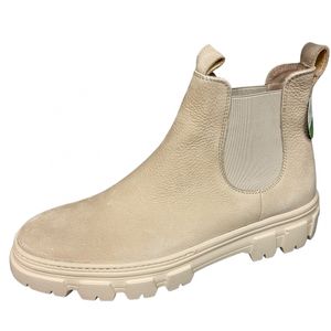 Paul Green Chelsea Boots - Beige Nubukleder Größe: 40.5 Normal