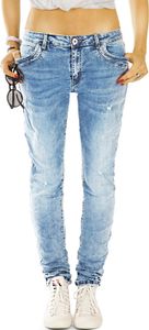 BE STYLED Boyfriendjeans Damen destroyed Hose im lockeren bequemen stretch Relaxed Fit, 36 / S BE STYLED Boyfriendjeans Damen destroyed Hose im lockeren bequemen stretch Relaxed Fit, 36 / S