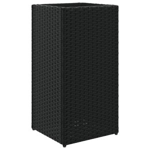 vidaXL Pflanzkübel Schwarz 30x30x60 cm Poly Rattan