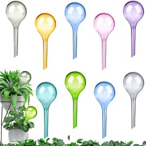 9 Stück Kleine Pflanzen Gießkugeln,13x5cm Mehrfarbig Pflanzen Bewässerungskugeln für Topfpflanzen, Selbstbewässerung PVC Bewässerung, Wasserspender Pf
