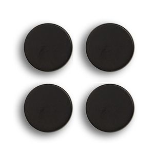 Zeller 11236 Magnet-Set, 4-TLG., extra stark, schwarz, ca. Ø 2,3 x 0,9 cm