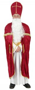 Bischofsrobe Robe Bischof Kirche Weihnachtsmann Kostüm Weihnachten  Gr. M - XXL, Größe:XL