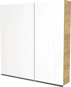 Spiegelschrank Devo Viva 2.0 links BxHxT 70x85x15 cm natural hickory