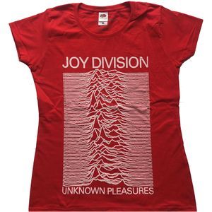Joy Division - "Unknown Pleasures" T-Shirt für Damen RO2890 (XL) (Rot)