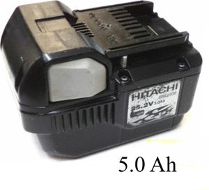 ORIGINAL Hitachi Akku 25,2 V Li BSL 2530 Neu Bestückt  mit 5 Ah  - 5000 mAh