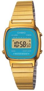 Casio Retro Collection LA670WGA-2DF Damenuhr Chronograph