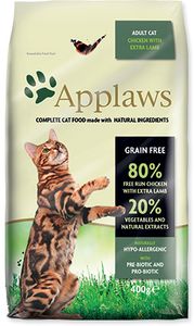 Applaws Suché krmivo pre mačky s kuracím mäsom a jahňacím mäsom - 400 g