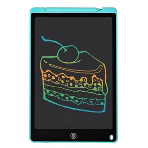 LCD Schreibtafel Tablet 12-Zoll-Farbbildschirm mit Stift Zeichnen Schreiben Notizen hinterlassen Nachrichten für Kinder Jungen Mädchen & Erwachsene Blau