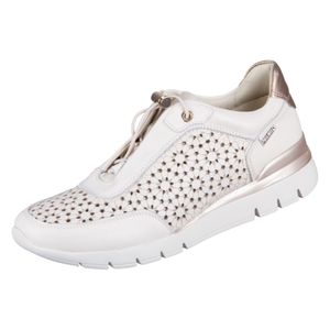 Pikolinos Damskie niskie buty sznurowane skórzane sznurowadła Cantabria W4R-6584, rozmiar:39 EU, kolor:Biały