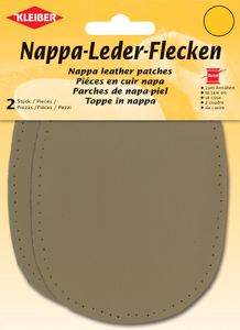 KLEIBER Nappa-Lederflecken oval 100 x 125 mm beige 2 Stück