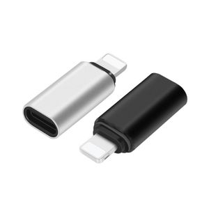 USB-C auf Lightning-Adapter für iPhone iPad iPod Laden Datentransfer Konverter Schwarz