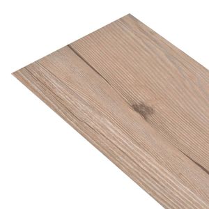 vidaXL PVC dlaždice Samolepiace 5,02 m² 2 mm dubový vzhľad hnedá