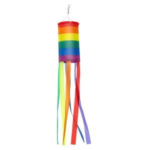 Rainbow Hair Dryer Flag Windsack Bunter Dekorationswindsack zum Aufhängen im Freien