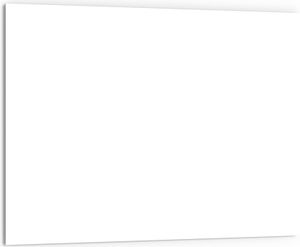 DEQORI Küchenrückwand Glas 80x60 cm 'Weiß' Spritzschutz Bad Rückwand Küche