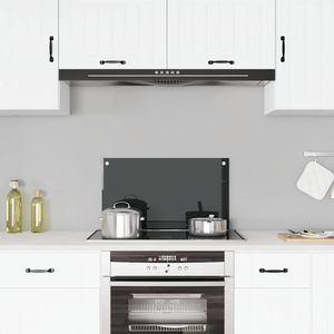 vidaXL Kuchynský backsplash Black 70x40 cm Tvrdené sklo vidaXL Kuchynský backsplash Black 70x40 cm Tvrdené sklo