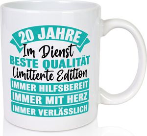 20 Jahre im Dienst | Jubiläum | Arbeit - Tasse Weiß