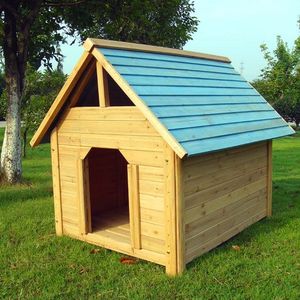Melko Hundehütte Outdoor 95CM wetterfest Holz Haustierkäfig Hundehöhle Dach