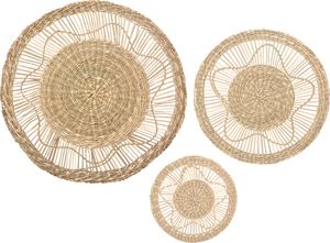 Set aus 2 Wanddekorationen - Schilfrohr - D38 cm - Atmosphera créateur d'intérieur
