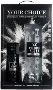 Three Sixty Vodka 37,5% 3,0L + Black 42 42% 0,5L