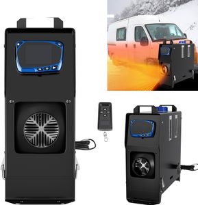 LZQ 8KW naftový ohřívač 12V naftový ohřívač vzduchu naftový ohřívač do auta s modrým LCD displejem pro osobní automobily lodě nákladní automobily obytné autobusy, černý