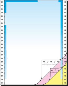 SIGEL 26256 Computerpapier 12"x240 mm, A4, LP, 70 g/m², 3f, Farbverlauf blau, 400 Sätze, Endlospapier SIGEL 26256 Computerpapier 12"x240 mm, A4, LP, 70 g/m², 3f, Farbverlauf blau, 400 Sätze, Endlospapier