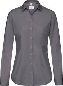 Greiff Corporate Bluse PREMIUM Damen ® Pflegeleicht Grau 34
