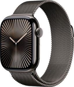 Apple Watch Series 10 GPS+ Cellular 42mm Slate Titanium Case with Milanese