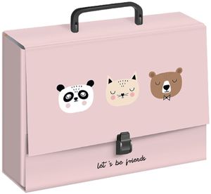 Interdruk Heftbox A4+ mit Griff BeBe Friends Girls rosa