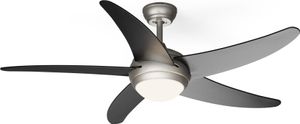 Klarstein smart stropný ventilátor so svetlom, priemer 132 cm, energeticky úsporný jednosmerný motor, praktický letný/zimný režim, skvelý dizajn pre moderné miestnosti