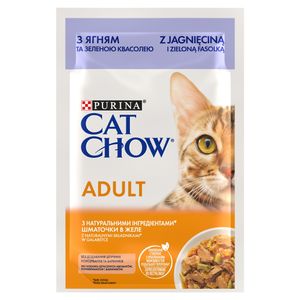 CAT CHOW ADULT GiJ Lamm & Grüne Gelee-Bohnen 85g