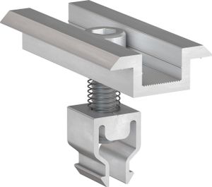 Mittelklemme Klickfix silber 30-40mm, Einfachmontage für PV-Module