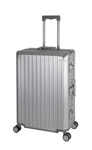 TRAVELHOUSE® Tokyo Aluminium Koffer 100l silber ca. H 75 x B 51 x T 29 cm Reisekoffer