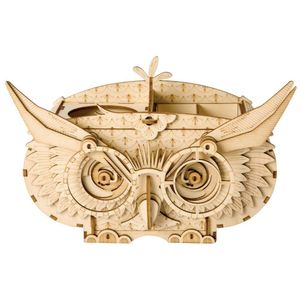 Rolife 3D-Holz-Puzzle 'Owl Storage Box'