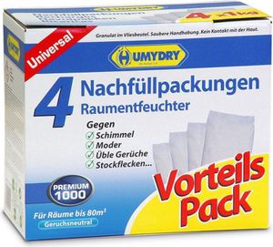 HUMYDRY Nachfüllpackungen 4x1kg Für Luftentfeuchter, 60004C3 HUMYDRY Nachfüllpackungen 4x1kg Für Luftentfeuchter, 60004C3