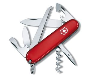 Victorinox Camper Taschenmesser mit 13 Funktionen in Rot Rot