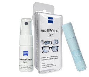 ZEISS AntiBeschlag-Spray mit 15ml Inhalt inklusive einem Brillen-Reinigungstuch für einen lang anhalzenden Beschlagschutz/auch bei hoher Luftfeuchtigkeit