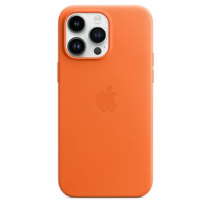 Apple Leder Case iPhone 14 Pro Max    og  mit MagSafe - orange - Apple MPPR3ZM/A - (Smartphone Zubehör / Aufbewahrung / Schutz)