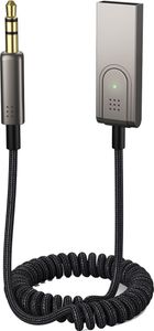MMOBIEL AUX Bluetooth Adapter USB-A - 3,5mm Bluetooth Empfänger für Musik im Auto