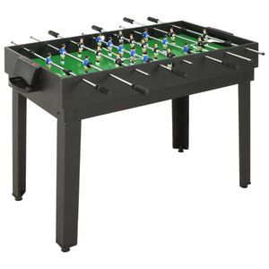 vidaXL 15-in-1 Multigame-Tisch 121×61×82 cm Schwarz