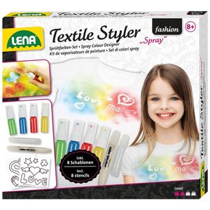 Lena Textile Styler Spray 4 Farben und Glitter